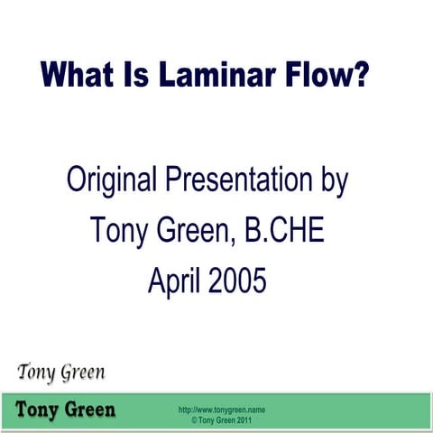 What is laminar flow updated for slideshare