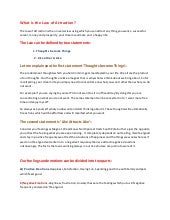 Law of attraction essay