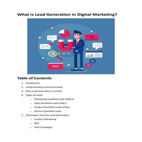 What is Lead Generation in Digital Marketing