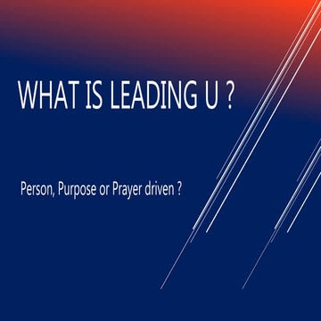 What is leading u | PPTX