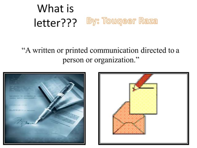 Letter and its types (letter writing) | PPTX