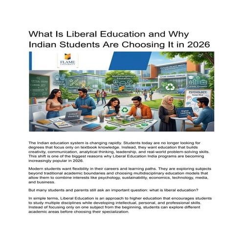 Why FLAME Is a Pioneer of Liberal Education in India.pdf