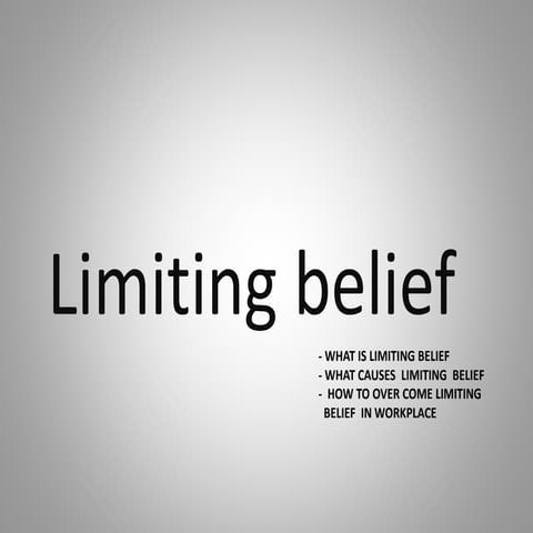 what is limiting belief.pptx
