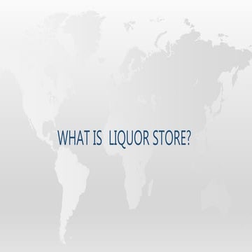 What is  liquor store