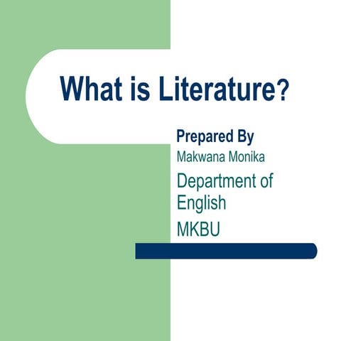 What is literature?
