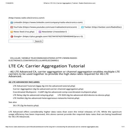 What is lte ca   carrier aggregation   tutorial