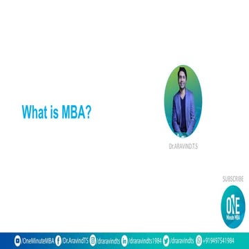 What is an MBA degree?