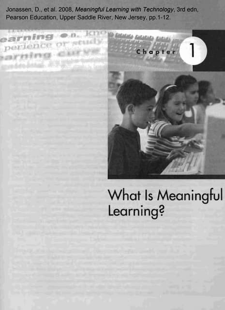 What is meaningful learning