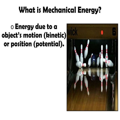Mechanical Energy