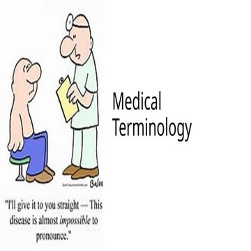 Chapter 1: Basic Elements of a Medical Word | PPTX