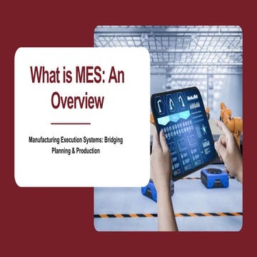 Introduction to Manufacturing Execution Systems | PDF