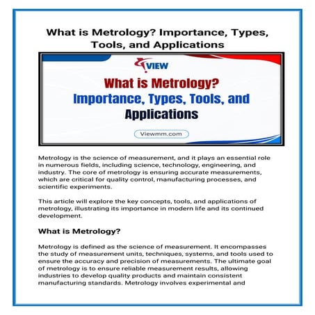 What is Metrology Importance, Types, Tools, and Applications