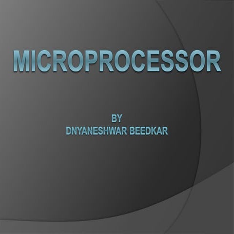 What is microprocessor