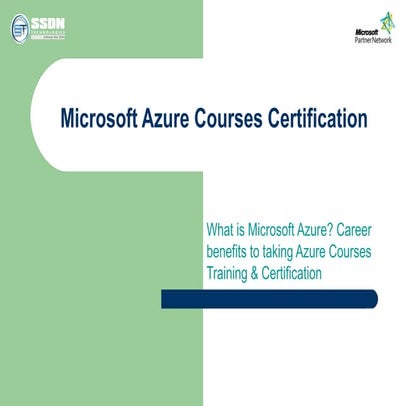 What is Microsoft Azure? Career benefits Of Azure Courses Certification 