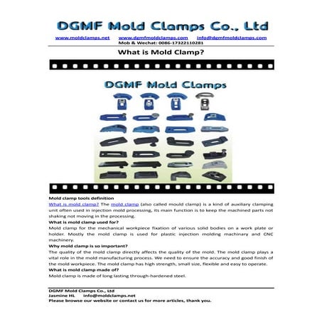 What is mold clamp?