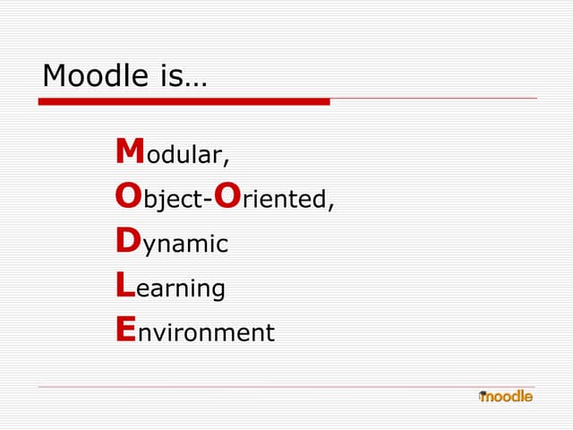 What is moodle ppt