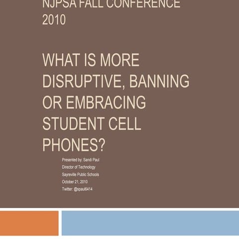 What is more disruptive, banning or embracing