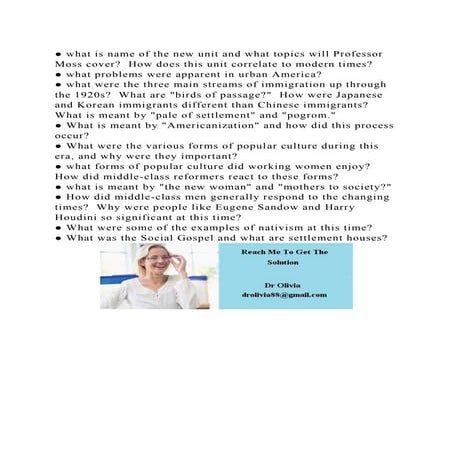 ● what is name of the new unit and what topics will Professor Moss c.docx