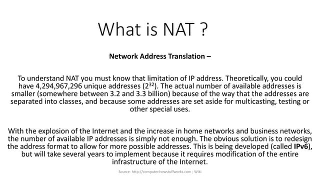 What is Network Address Translation (NAT)