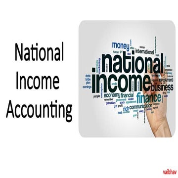 What is National Income Accounting (Macro Economics)