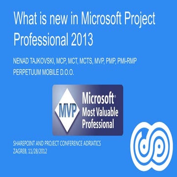 What is new in Microsoft Project 2013