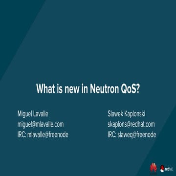 What is new in neutron QoS?