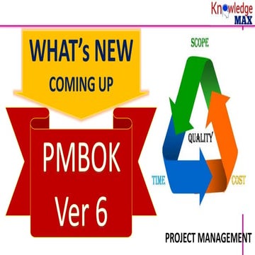 What is new in pmbok ver 6