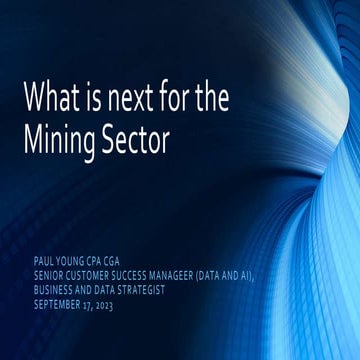 What is next for the Mining Sector.pptx