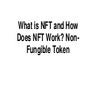 What is nft and how does nft work  non fungible token