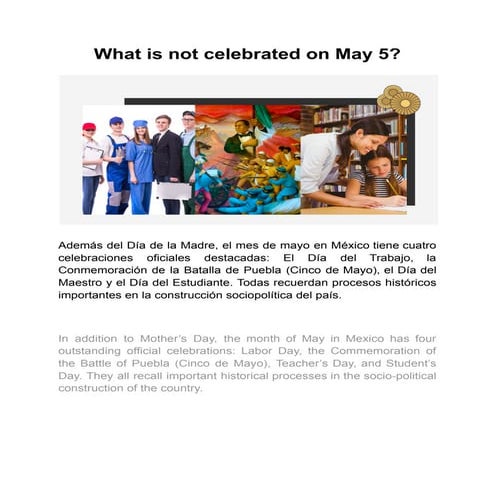 What is not celebrated on may 5?