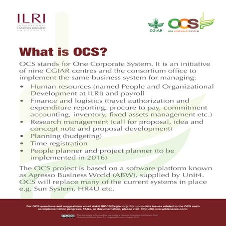 What is OCS? PDF