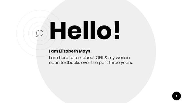What is OER? 