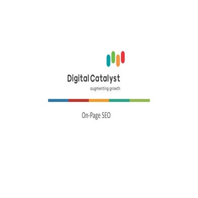 The Complete Guide to On-Page SEO | PPT