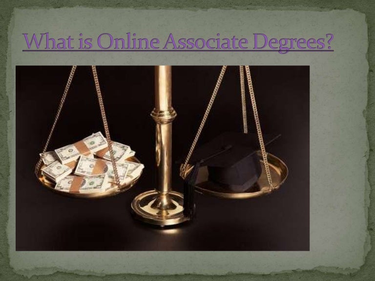 What is online associate degrees