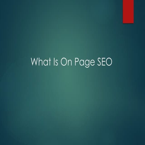 On-page SEO refers to the practices and strategies used within a website to i...