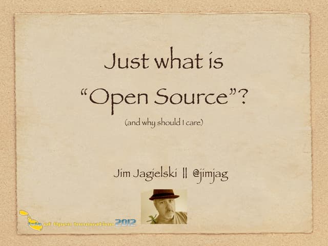 What is "Open Source"