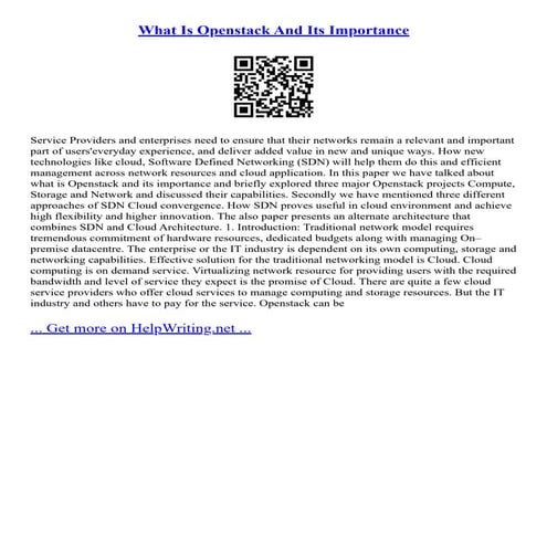 What Is Openstack And Its Importance