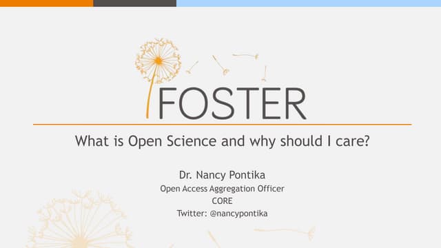 What is Open Science