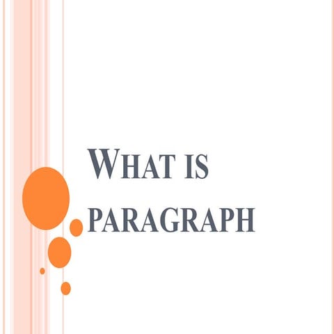What is paragraph