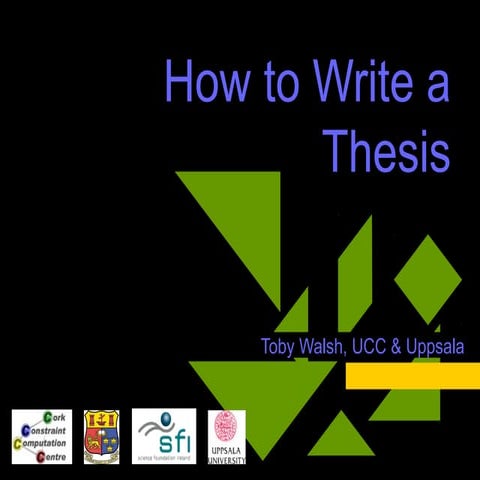 What is ph d thesis writing