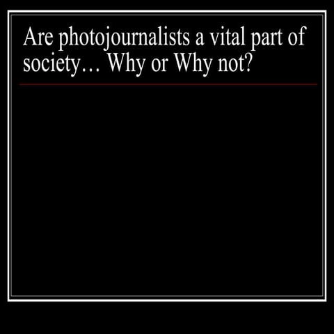 What is photojournalism