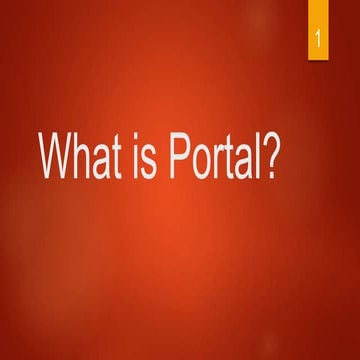 What is portal vs website