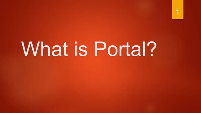 What is portal vs website