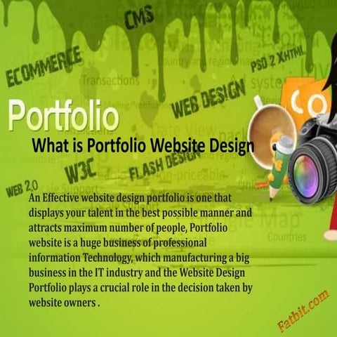 What is portfolio website design | Why Need Portfolio | PPT