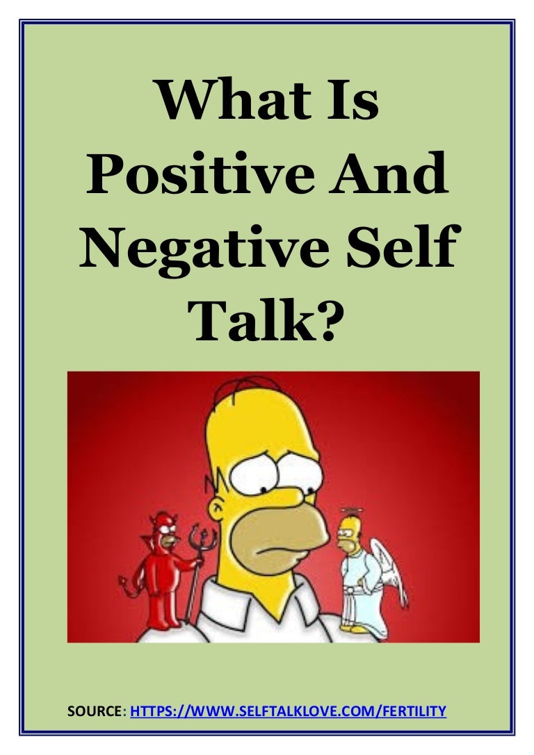 What Is Positive And Negative Self Talk