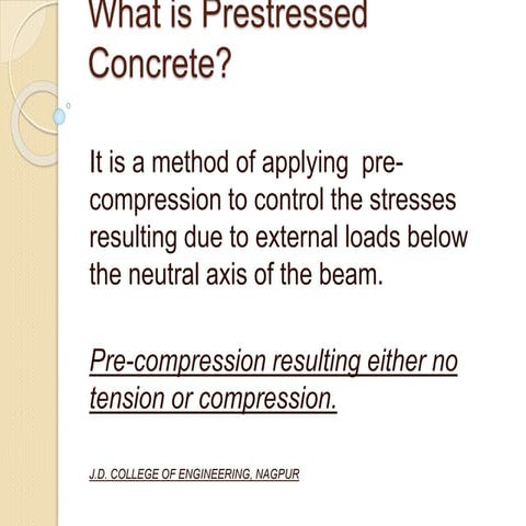 prestressed concrete