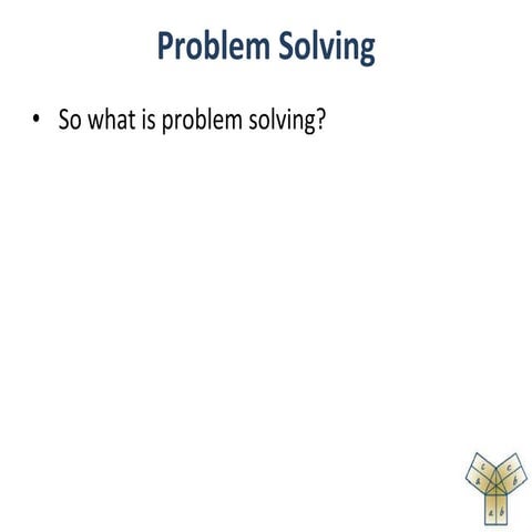 What is problem solving | PPT