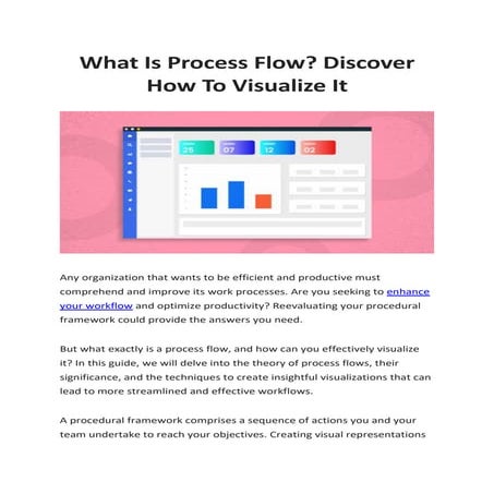 What Is Process Flow - Discover How To Visualize It - Slideshare.docx