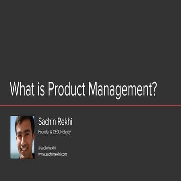 What is Product Management