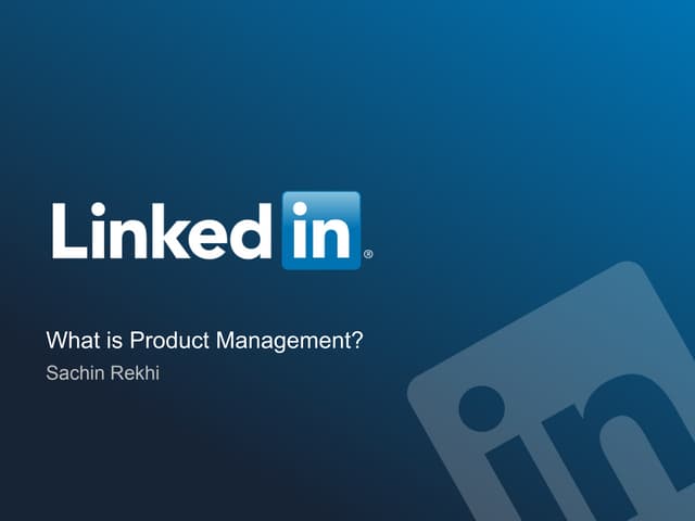 What is Product Management?